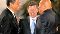 Rafael Correa, Juan Manuel Santos,  Hugo Chavez