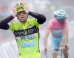 El ciclista italiano Mauro Santambrogio (i) de el Vini Fantini-Selle reacciona al cruzar la meta de la etapa 14 de la edicisión 96 del Giro de Italia entre Cervere y Bardonecchia, Italia. EFE