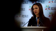 La presidenta de Proexport, María Claudia Lacouture, ofrece una rueda de prensa en Cali (Colombia). EFE