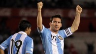 El jugador Lionel Messi (d) de Argentina. EFE/Archivo