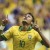 El delantero de la selección brasileña Neymar celebra tras marcar un gol en la Copa Confederaciones. EFE