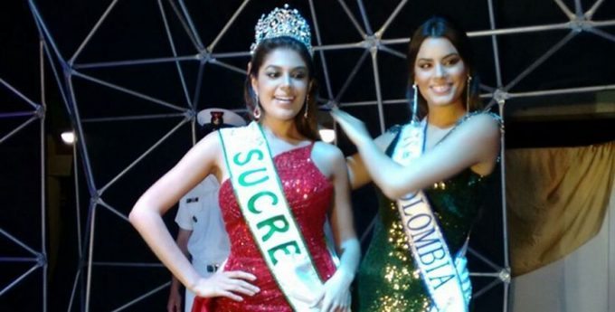 Ariadna Gutiérrez entrega la corona a su sucesora como Señorita Sucre/ Tomada de Internet