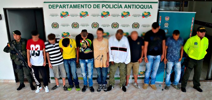 Capturados del Clan del Golfo.