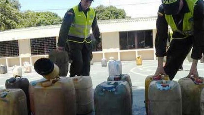 Policía incautó 206 galones de combustible en El Bagre - Minuto30.com
