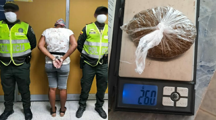 FOTOS: Cayó mujer que intentó meter marihuana en la coca del almuerzo de un detenido  en el Chocó | Minuto30.com
