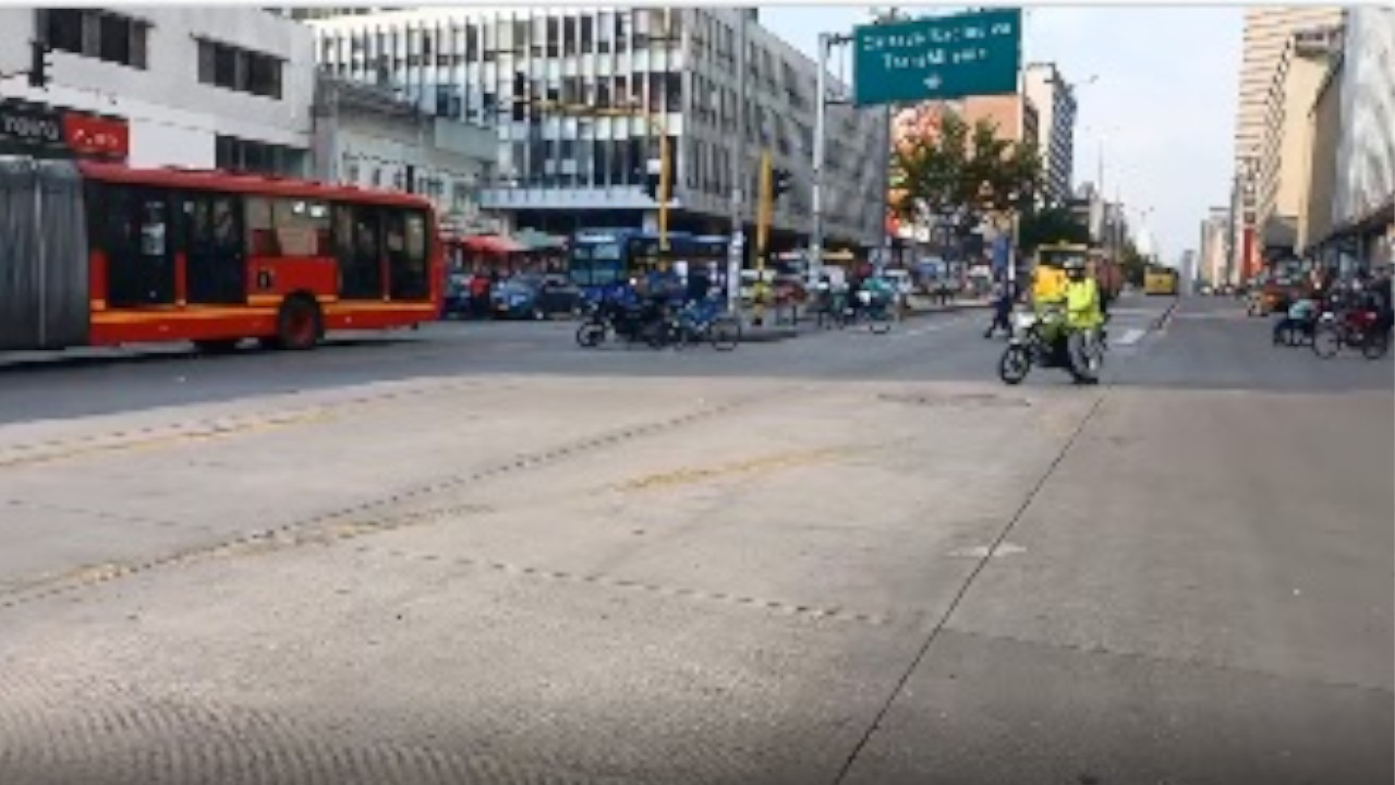 Así está la movilidad en Bogotá por manifestación